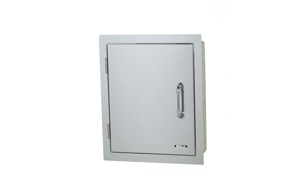 Bull Outdoor 18-Inch Stainless Steel Single Vertical Access Door, Left Swing