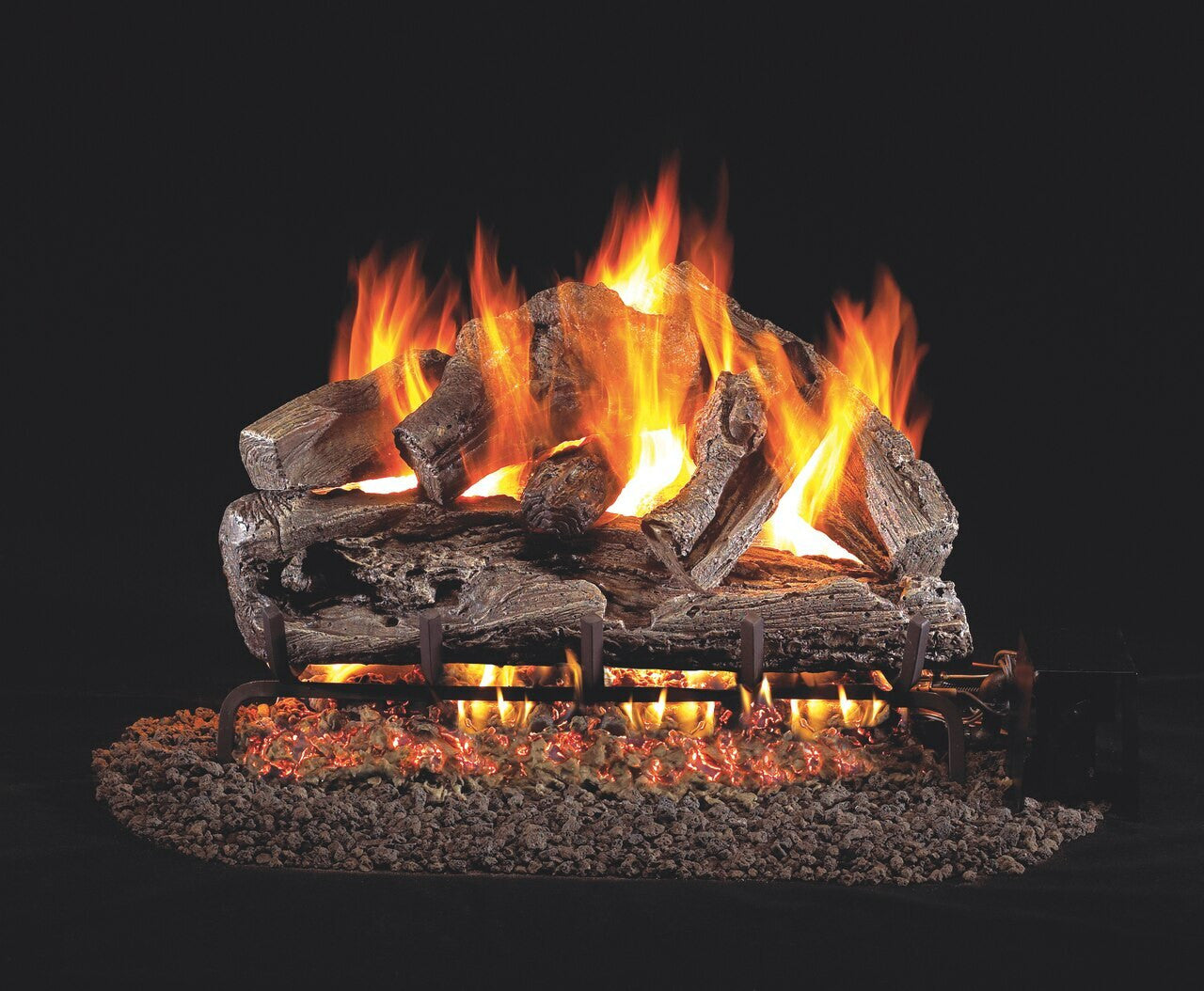 Real Fyre Rugged Oak Vented Gas Logs (RRO-24), 24-Inch