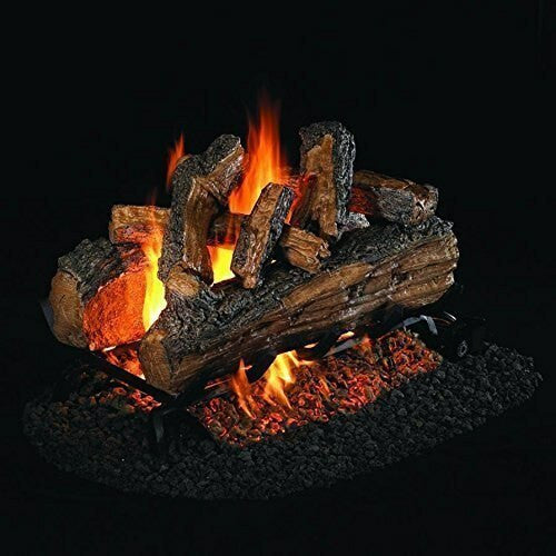 Real Fyre See-Thru Split Oak Designer Plus Vented Gas Logs (SDP-18), 18-Inch