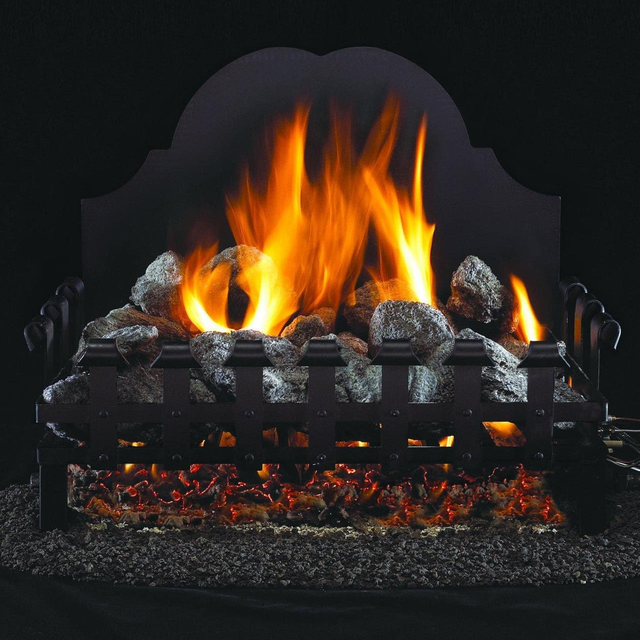 Real Fyre 30-inch Old English Coal Grate Logs and Burner - Propane