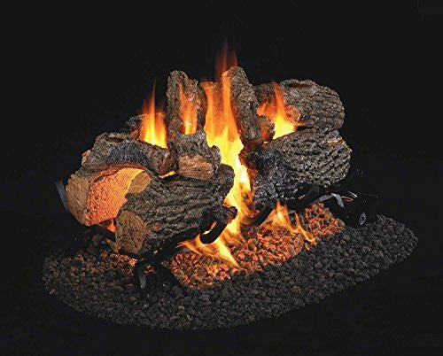 Real Fyre See-Thru Charred Oak Vented Gas Logs (CHD-2-24), 24-Inch