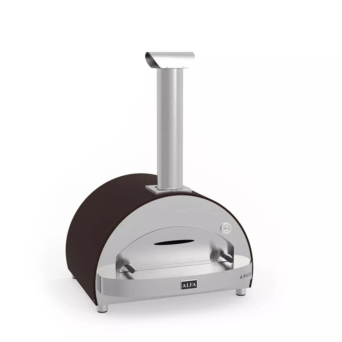 Alfa 4 Pizze 31-inch Wood Fired Countertop Pizza Oven (FX4P-LRAM-T)