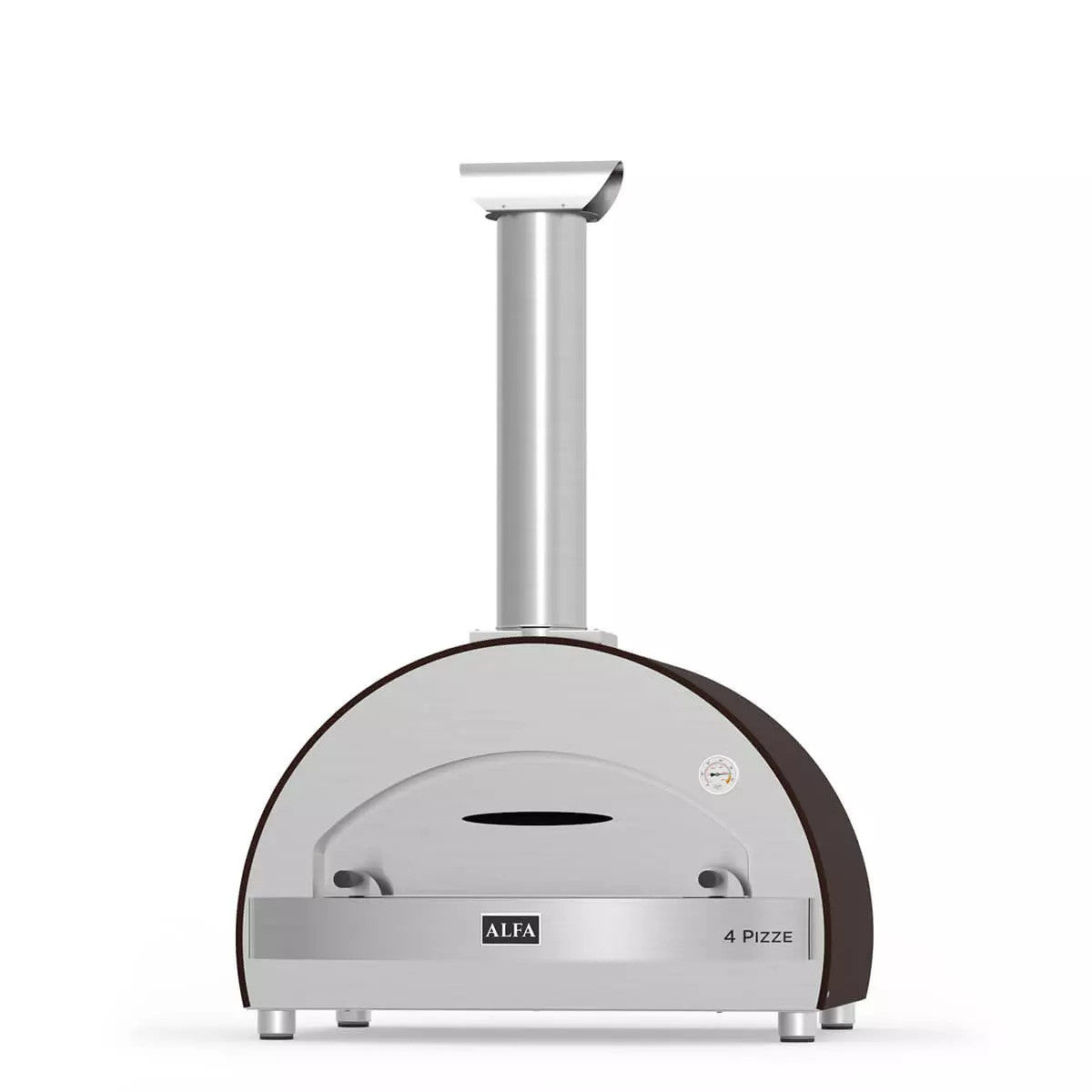 Alfa 4 Pizze 31-inch Wood Fired Countertop Pizza Oven - Copper