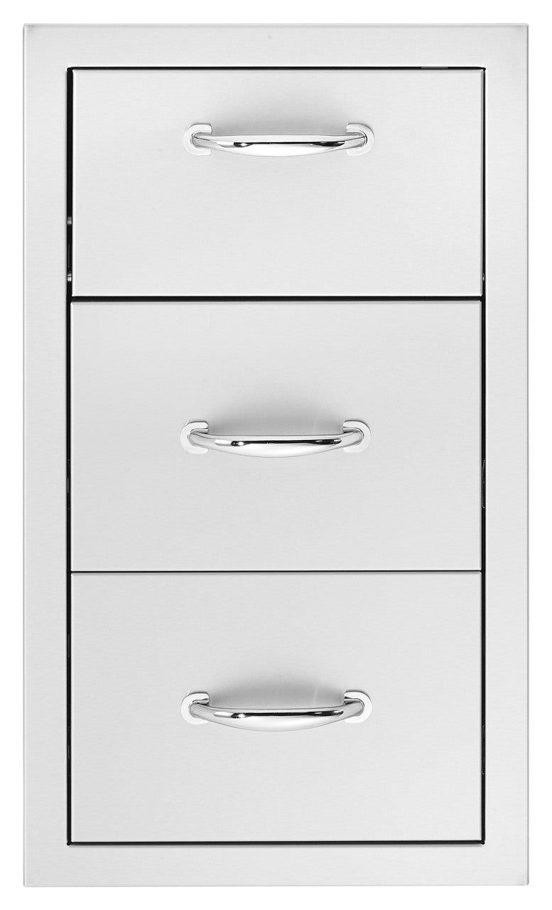 SummerSet 17-inch North American Stainless Steel Vertical 2-Drawer & Paper Towel Holder Combo (SSTDC-17)