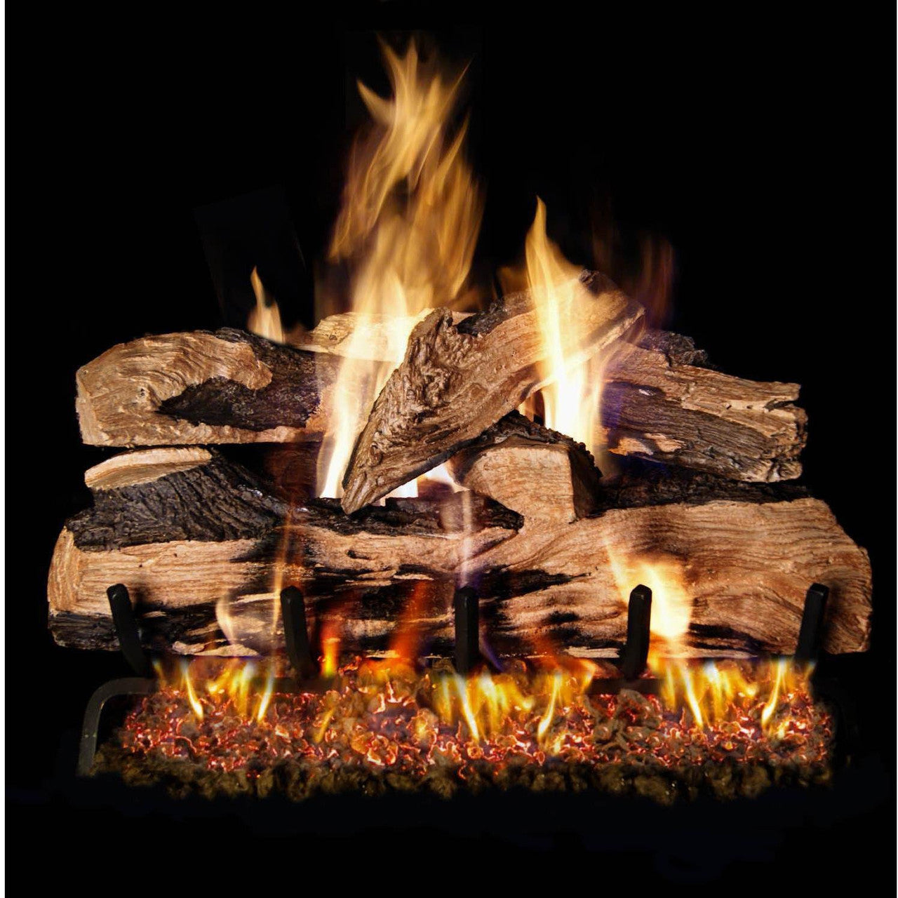 Real Fyre Split Oak Designer Plus Vented Gas Logs (SDP-24), 24-Inch