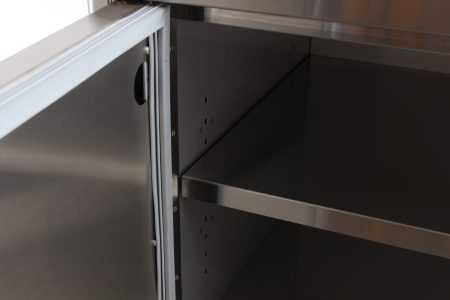 Blaze Outdoor Products BLZ-DRY-STG2-SC Blaze Stainless Steel Enclosed Dry Storage Cabinet with Shelf DIY BBQ LLC