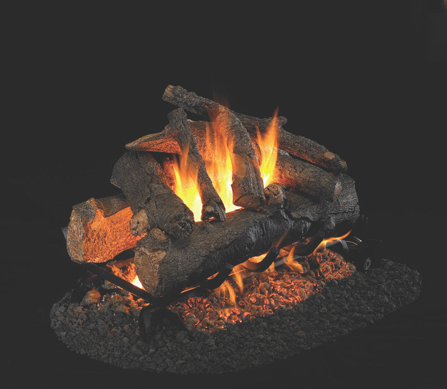 Real Fyre See-Thru American Oak Vented Gas Logs (AO-2-24), 24-Inch