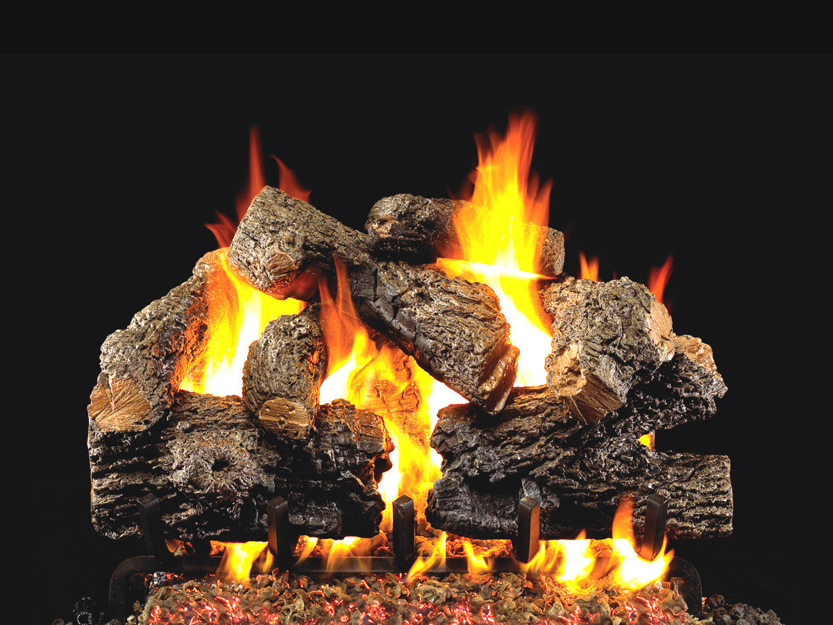 Real Fyre Charred Royal English Oak Vented Gas Logs (CHB-42), 42-Inch