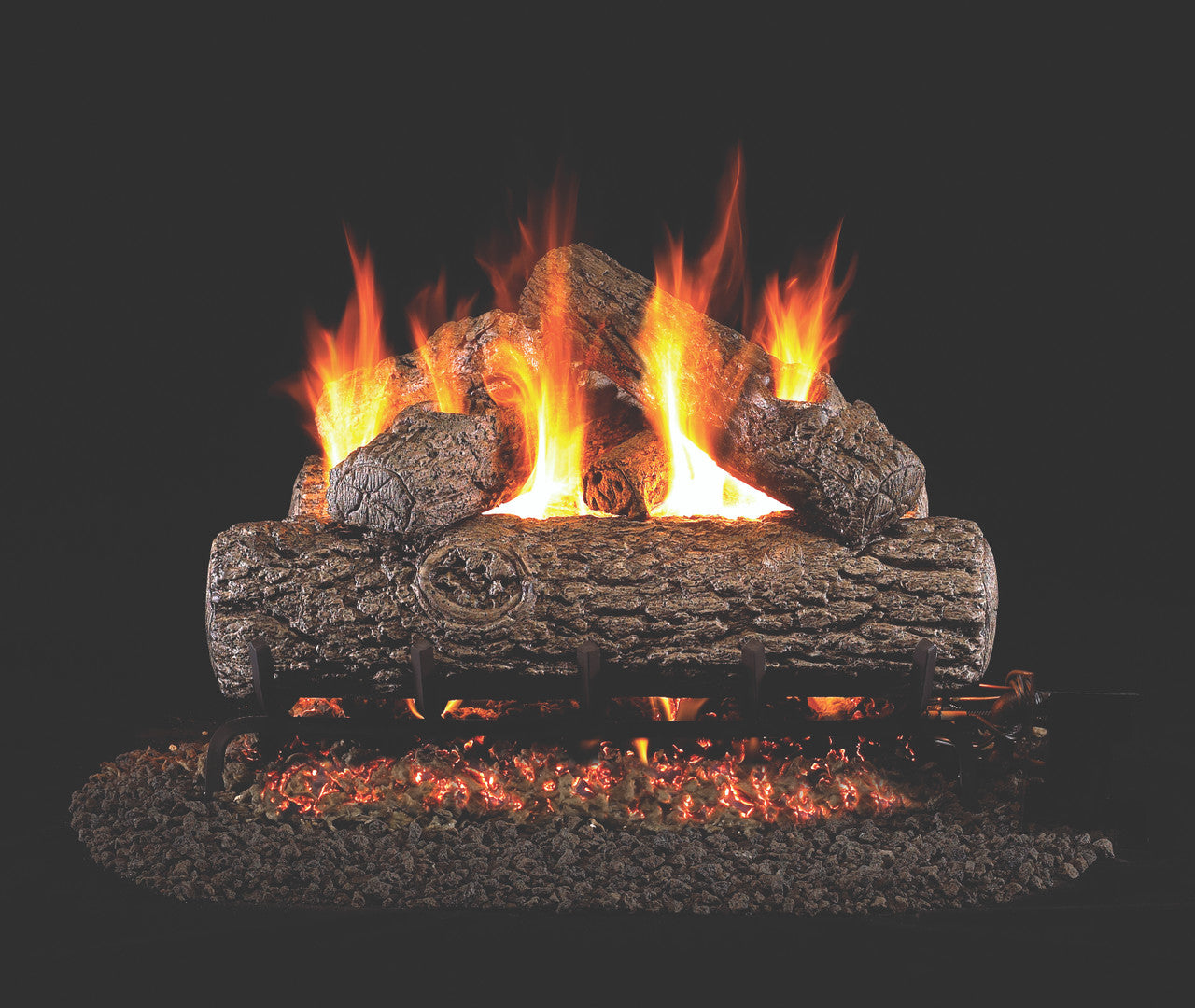 Real Fyre Golden Oak Vented Gas Logs (R-24), 24-inch