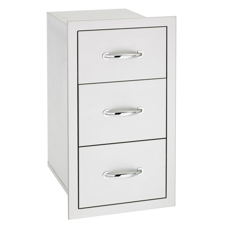 SummerSet 17" North American Stainless Steel Triple Drawer