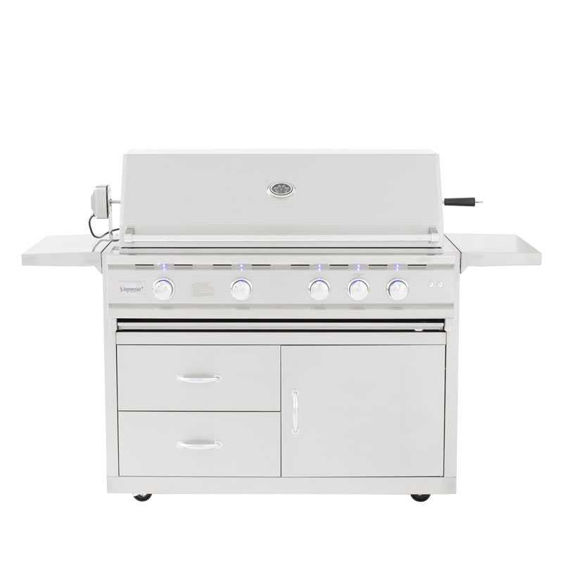 Summerset Professional Grills CART-TRLD44-DC Fully Assembled Door & 2-Drawer Combo Cart for 44" TRLD DIY BBQ LLC