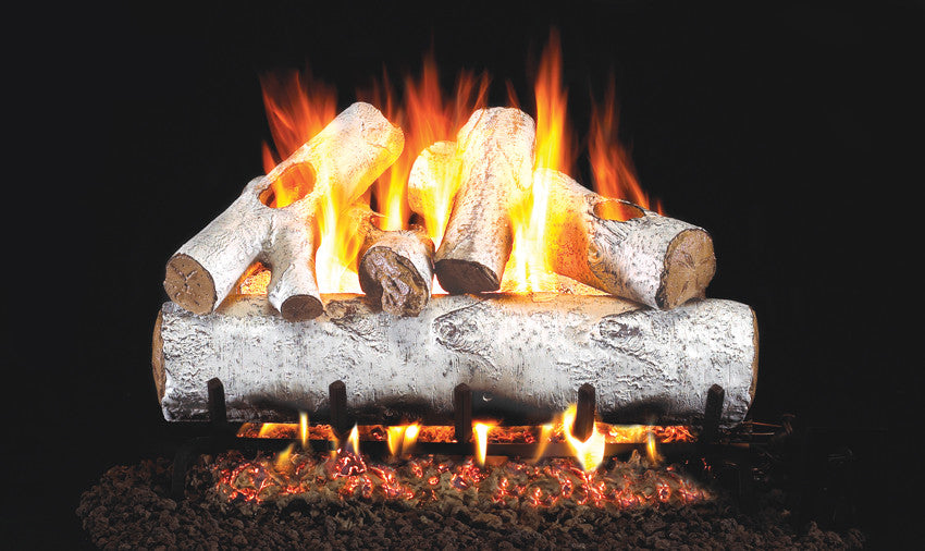 Real Fyre Standard White Birch Vented Gas Logs (W-18) - 18 Inch