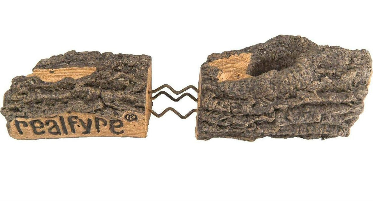 Real Fyre See-Thru American Oak Vented Gas Logs (AO-2-24), 24-Inch